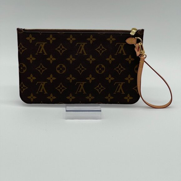 Louis Vuitton Monogram Canvas Neverfull Pouch Red Interior  (141997) - Picture 2 of 10